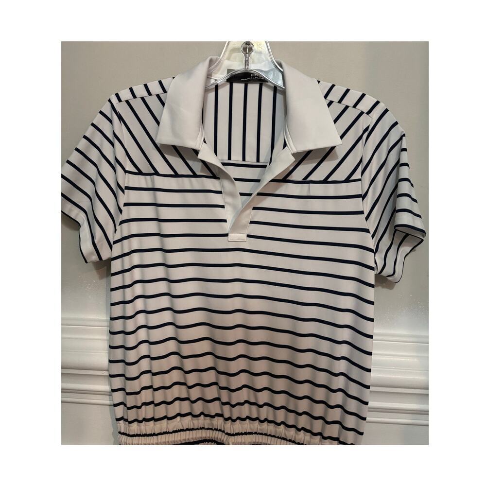 Ralph Lauren RLX Striped Stretch Jersey Polo Dress Preppy Casual Small New - Picture 6 of 7